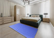 Patterned Sky Blue Rug in a Bedroom, pat1538blu