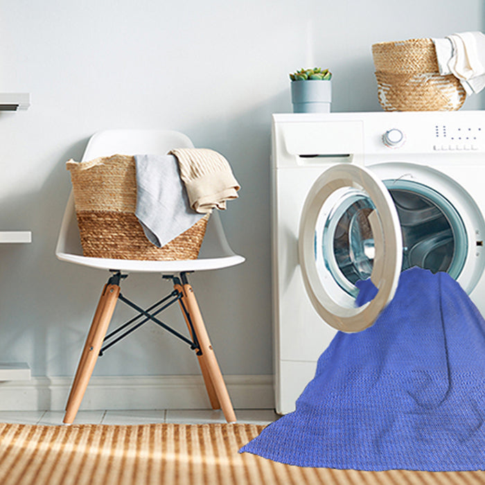 Machine Washable Transitional Sky Blue Rug in a Washing Machine, wshpat1538pur