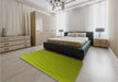 Patterned Pistachio Green Rug in a Bedroom, pat1538yw