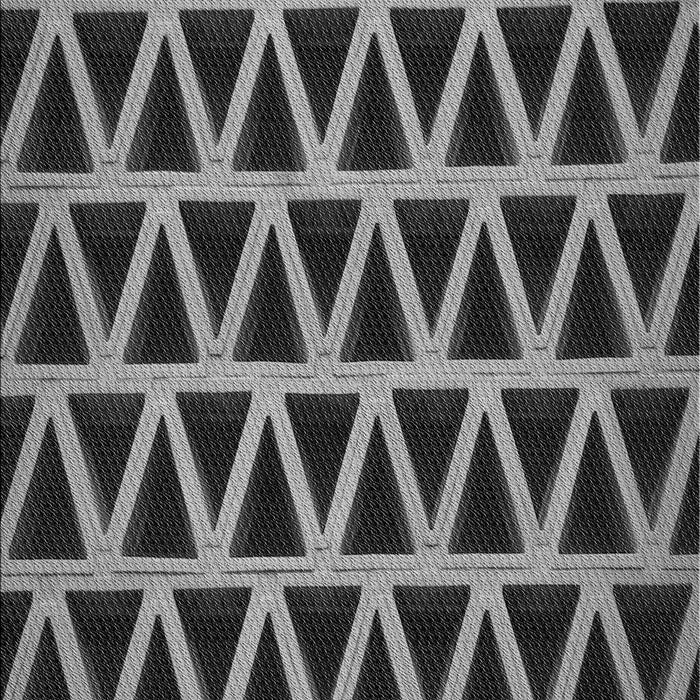 Machine Washable Transitional Charcoal Black Rug, wshpat1539gry