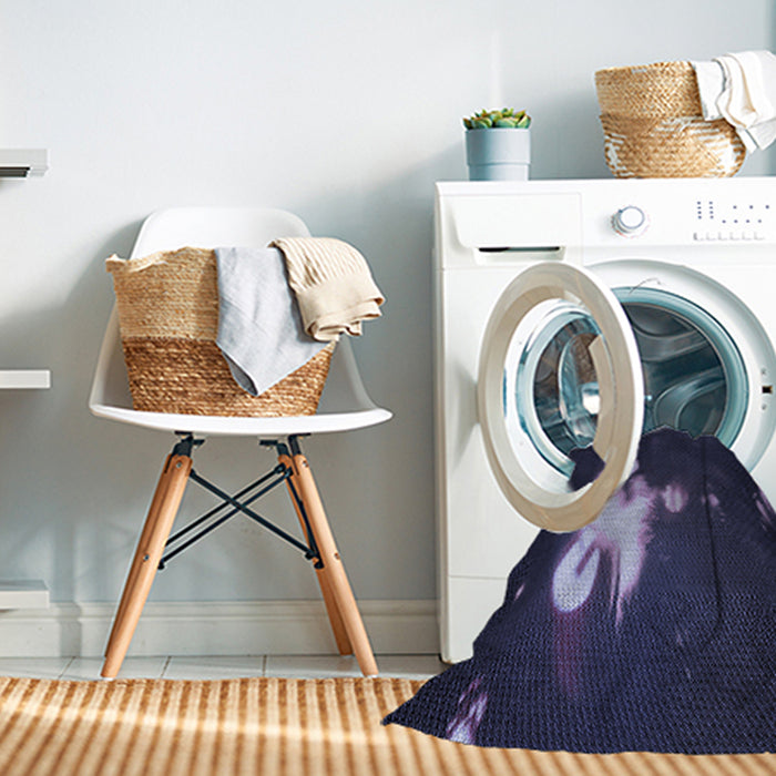 Machine Washable Transitional Night Blue Rug in a Washing Machine, wshpat154blu