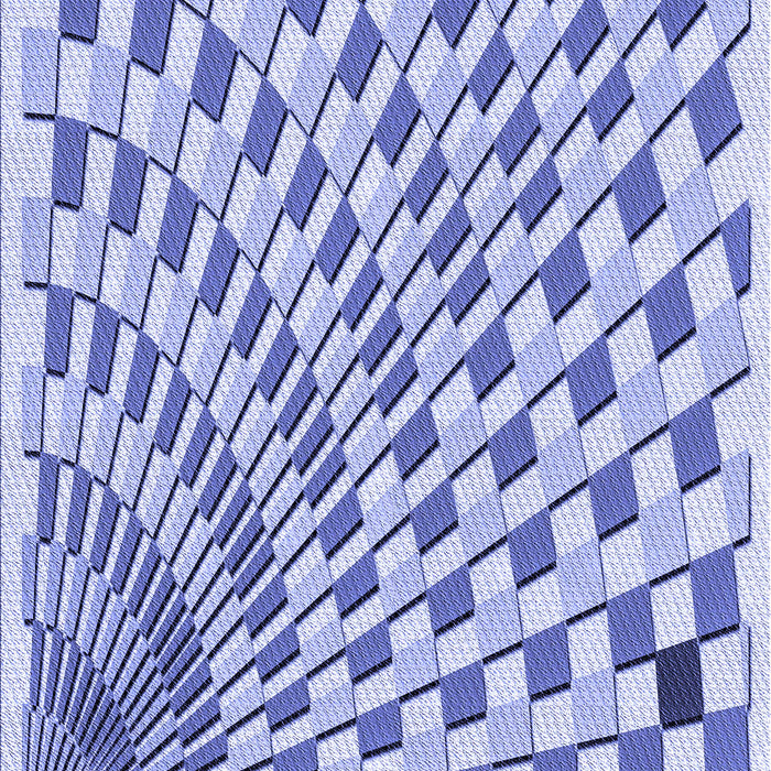 Patterned Blue Rug, pat1540blu