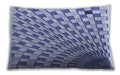 Patterned Rectangular Blue Lumbar Throw Pillow, 13 inch by 19 inch, lbpat1540blu