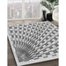 Patterned Silver Gray Rug in Family Room, pat1540gry