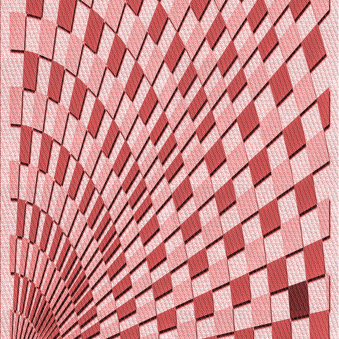 Patterned Red Rug, pat1540rd