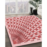 Patterned Red Rug, pat1540rd