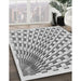 Patterned Gray Novelty Rug in Family Room, pat1540