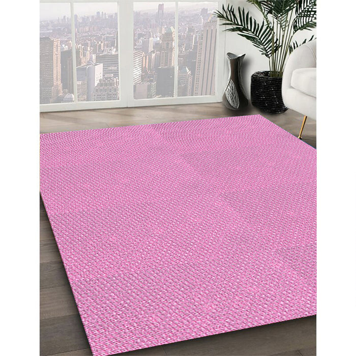 Patterned Violet Purple Rug in Family Room, pat1541pur