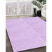 Machine Washable Transitional Violet Purple Rug in a Family Room, wshpat1542pur