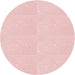 Square Patterned Light Coral Pink Rug, pat1542rd