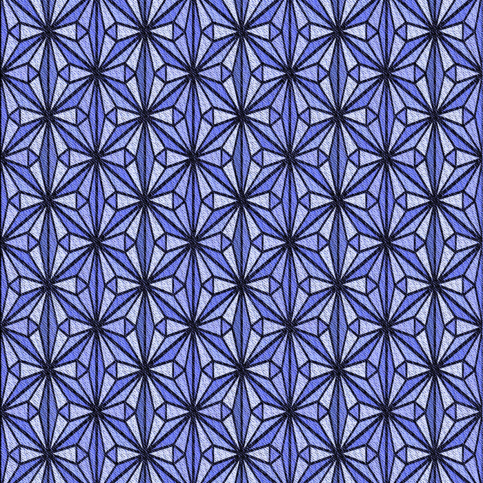 Patterned Denim Blue Rug, pat1543blu