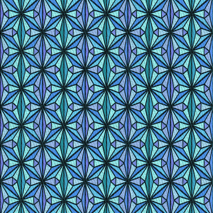 Patterned Lapis Blue Rug, pat1543lblu