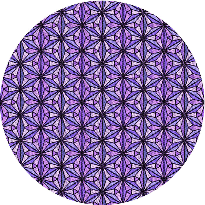 Square Patterned Bright Lilac Purple Rug, pat1543pur