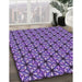 Machine Washable Transitional Bright Lilac Purple Rug in a Family Room, wshpat1543pur