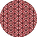 Square Patterned Pastel Red Pink Rug, pat1543rd