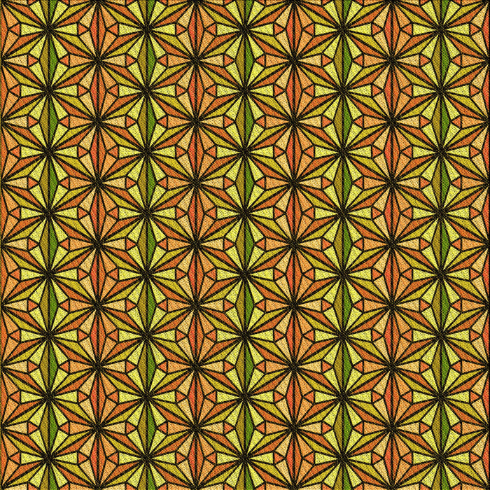 Round Patterned Yellow Rug, pat1543yw