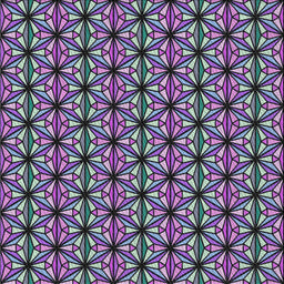 Square Patterned Dark Purple Novelty Rug, pat1543