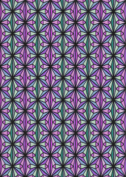 Patterned Dark Purple Novelty Rug, pat1543