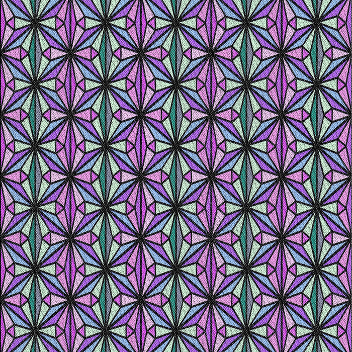 Patterned Dark Purple Novelty Rug, pat1543