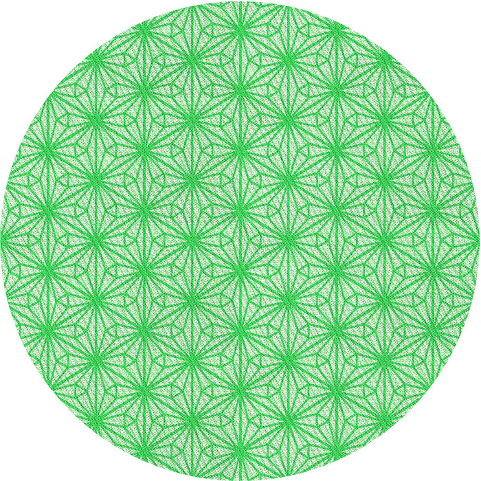 Square Patterned Green Rug, pat1544grn