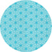 Square Patterned Diamond Blue Rug, pat1544lblu