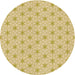 Square Patterned Orange Gold Rug, pat1544org