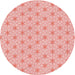 Square Patterned Pink Rug, pat1544rd