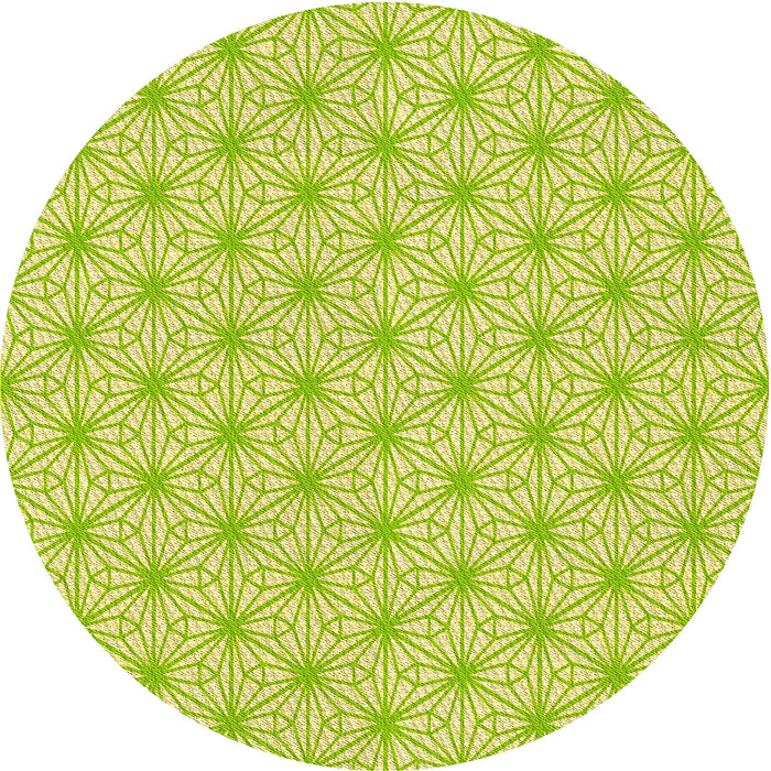 Square Machine Washable Transitional Green Rug in a Living Room, wshpat1544yw