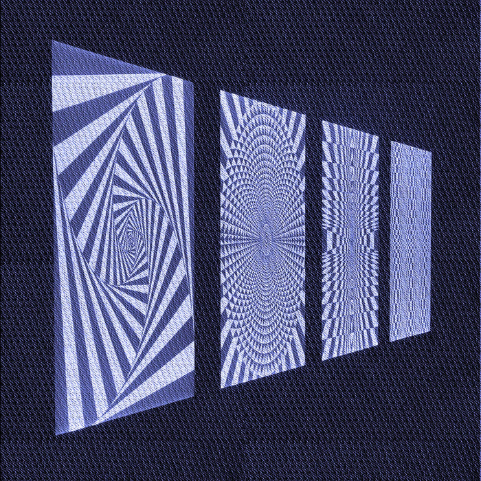 Patterned Night Blue Rug, pat1545blu