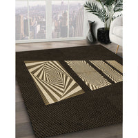 Patterned Brown Rug, pat1545brn