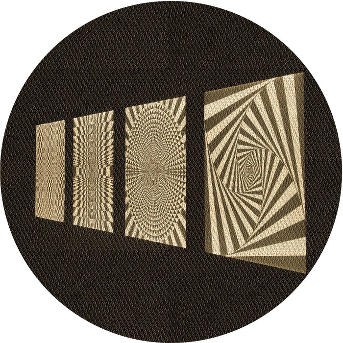 Square Machine Washable Transitional Brown Rug in a Living Room, wshpat1545brn