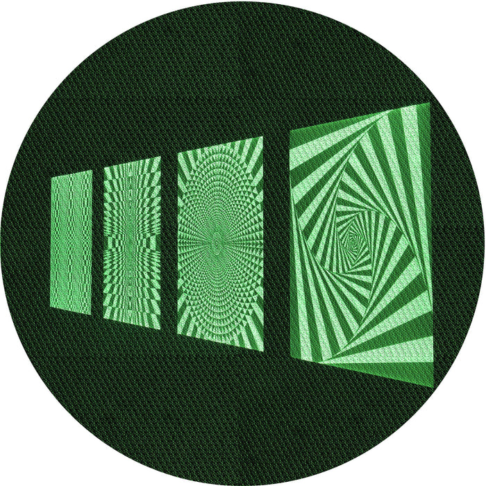 Square Machine Washable Transitional Black Rug in a Living Room, wshpat1545grn