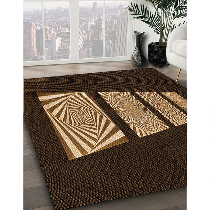 Machine Washable Transitional Light Brown Rug in a Family Room, wshpat1545org