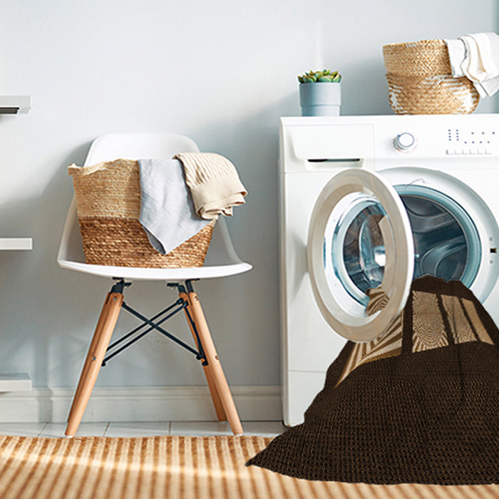 Machine Washable Transitional Light Brown Rug in a Washing Machine, wshpat1545org