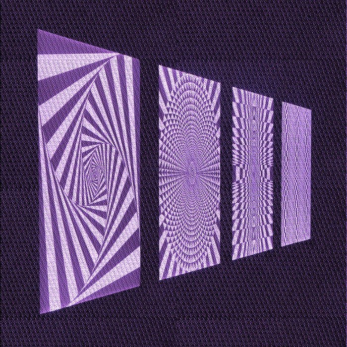 Patterned Purple Violet Purple Rug, pat1545pur