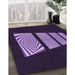 Patterned Purple Violet Purple Rug in Family Room, pat1545pur