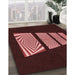 Machine Washable Transitional Night Red Rug in a Family Room, wshpat1545rd