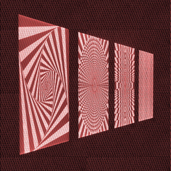 Patterned Red Rug, pat1545rd