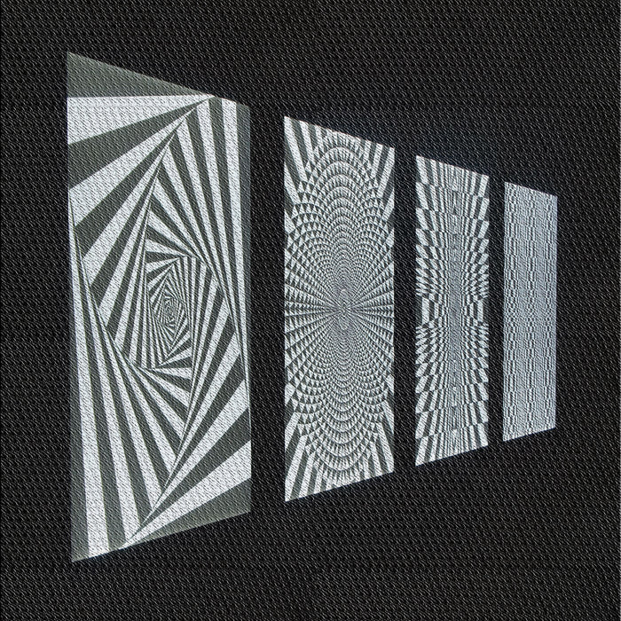 Patterned Black Novelty Rug, pat1545