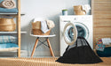 Machine Washable Transitional Black Rug in a Washing Machine, wshpat1545