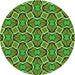 Square Patterned Green Rug, pat1546grn