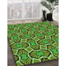 Machine Washable Transitional Green Rug in a Family Room, wshpat1546grn