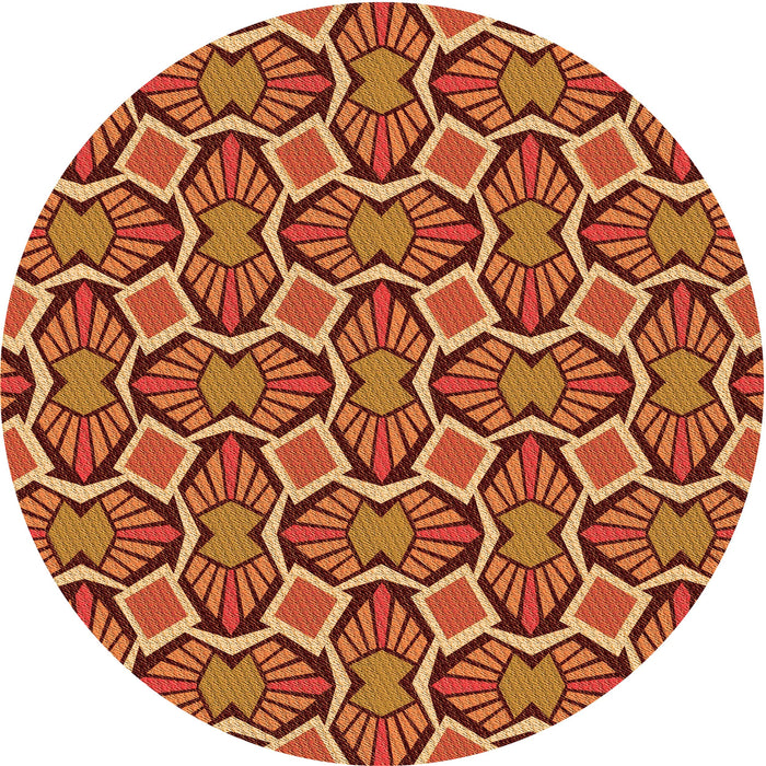 Square Machine Washable Transitional Orange Rug in a Living Room, wshpat1546org