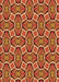 Patterned Orange Rug, pat1546org