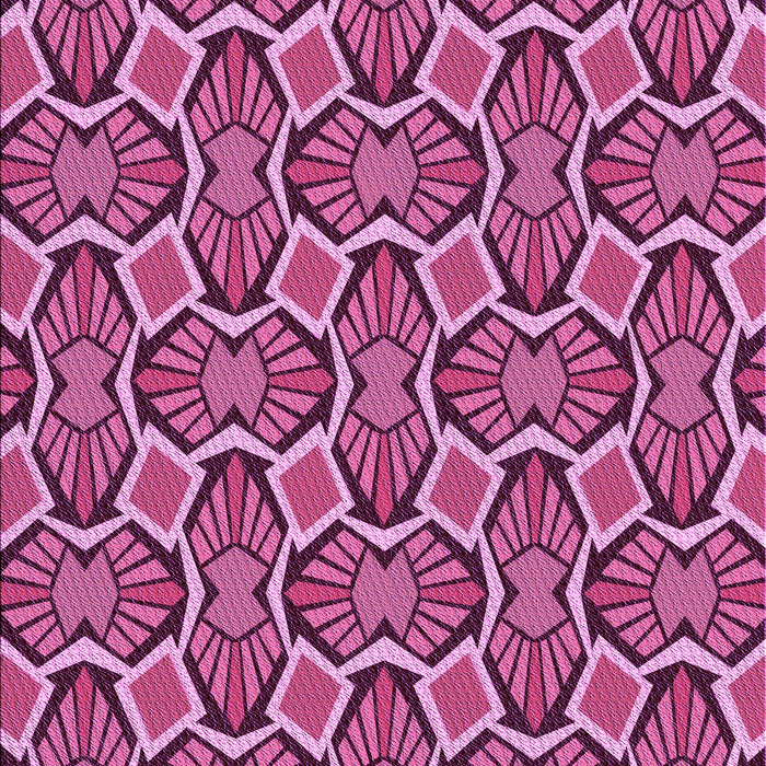 Patterned Rose Red Rug, pat1546pur