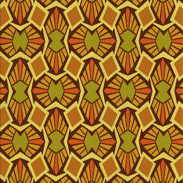 Patterned Tomato Red Rug, pat1546yw