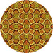 Square Patterned Tomato Red Rug, pat1546yw