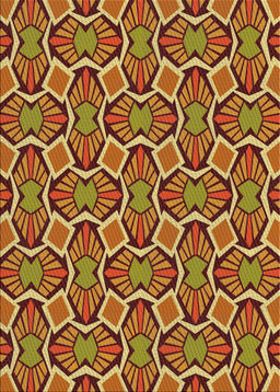 Machine Washable Transitional Saffron Red Rug, wshpat1546