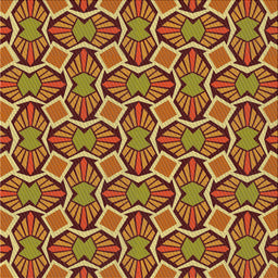 Sideview of Machine Washable Transitional Saffron Red Rug, wshpat1546