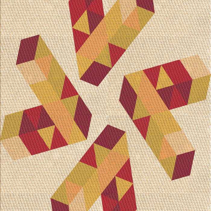 Patterned Khaki Gold Rug, pat1547org